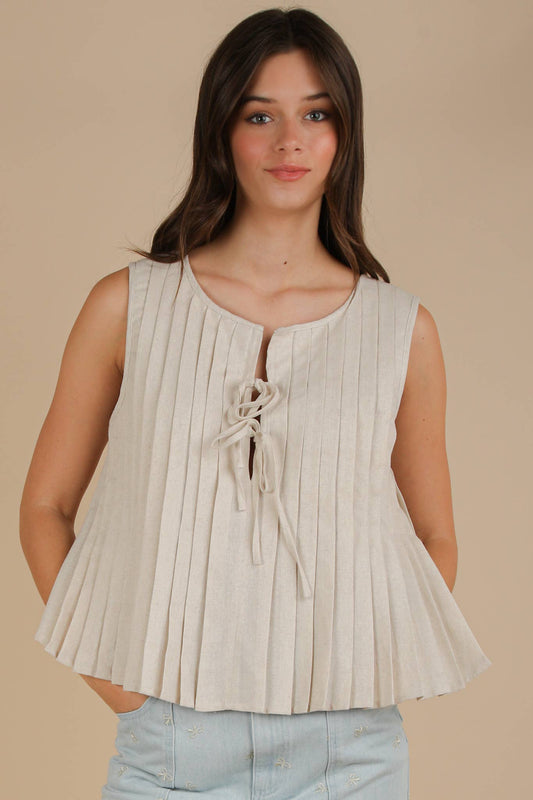 Oatmeal Ribbon Tank