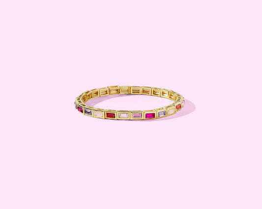 Amore Rectangle Stone Bracelet