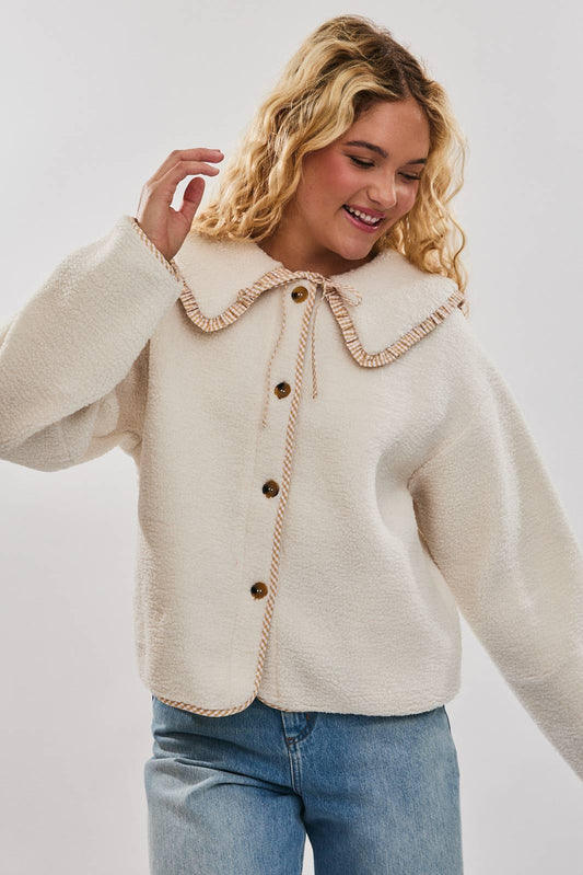 Ivory Teddy Sherpa Jacket