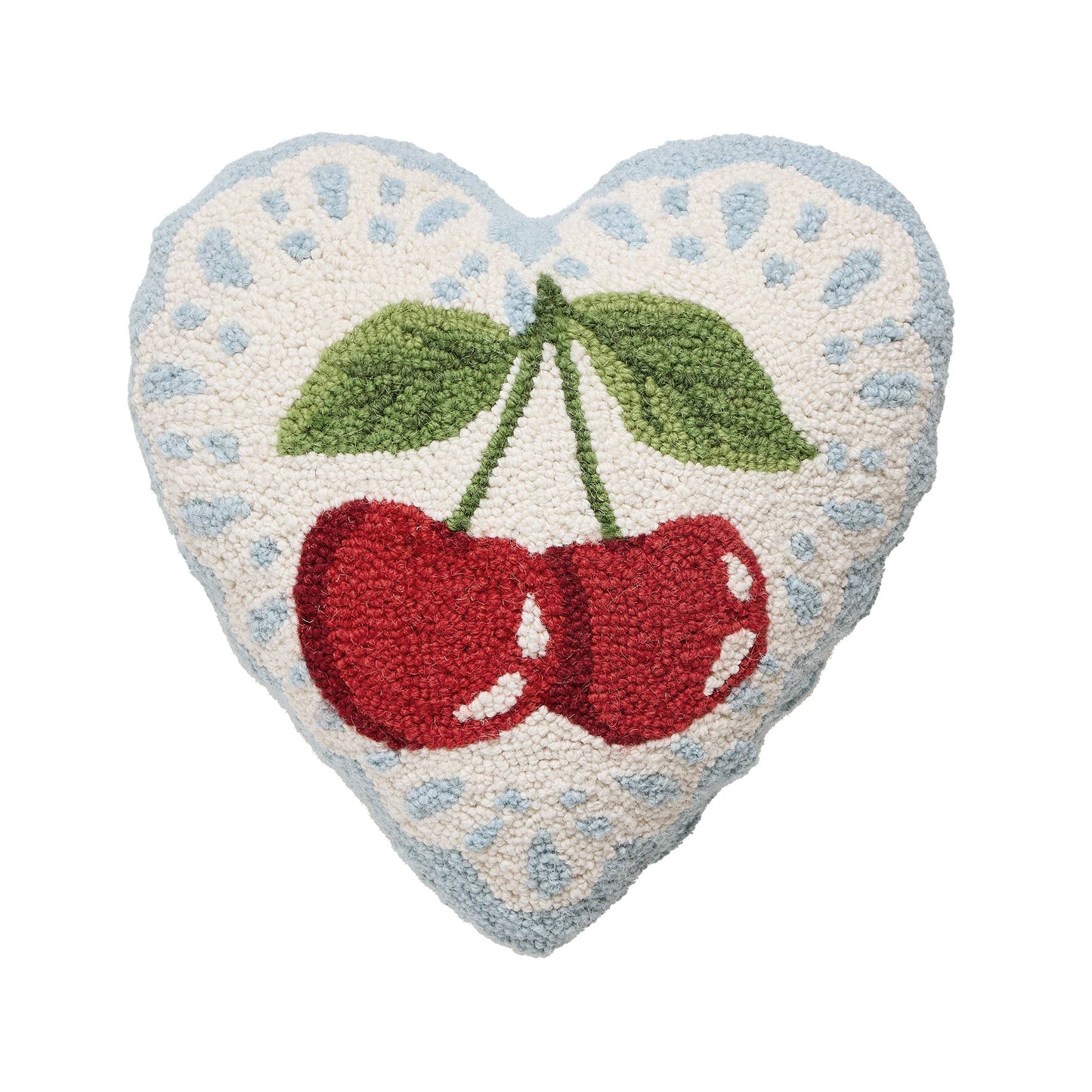 Cherry Heart Hook Pillow