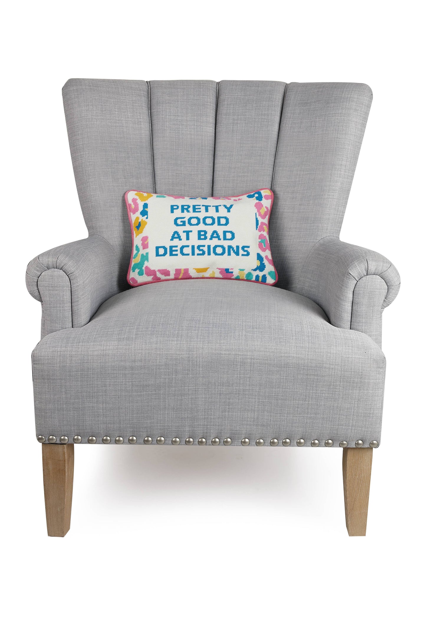 Pretty Good Embroidered Pillow