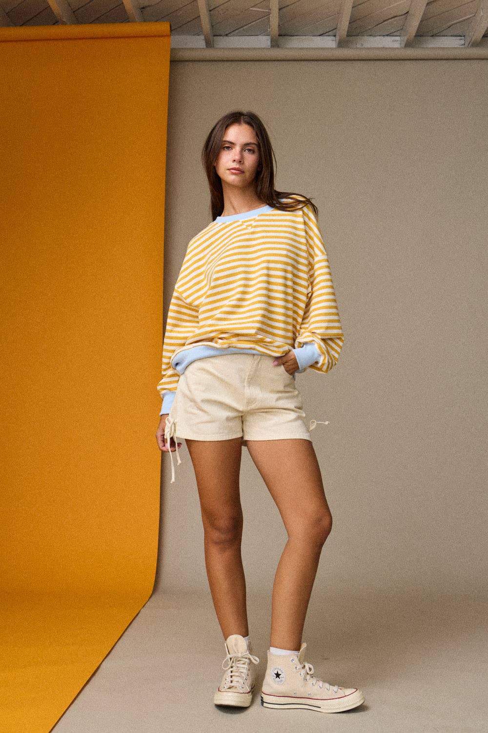 Striped Relaxed Fit Pullover