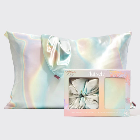 Satin Pillowcase and Scrunchie 2pc - Aura