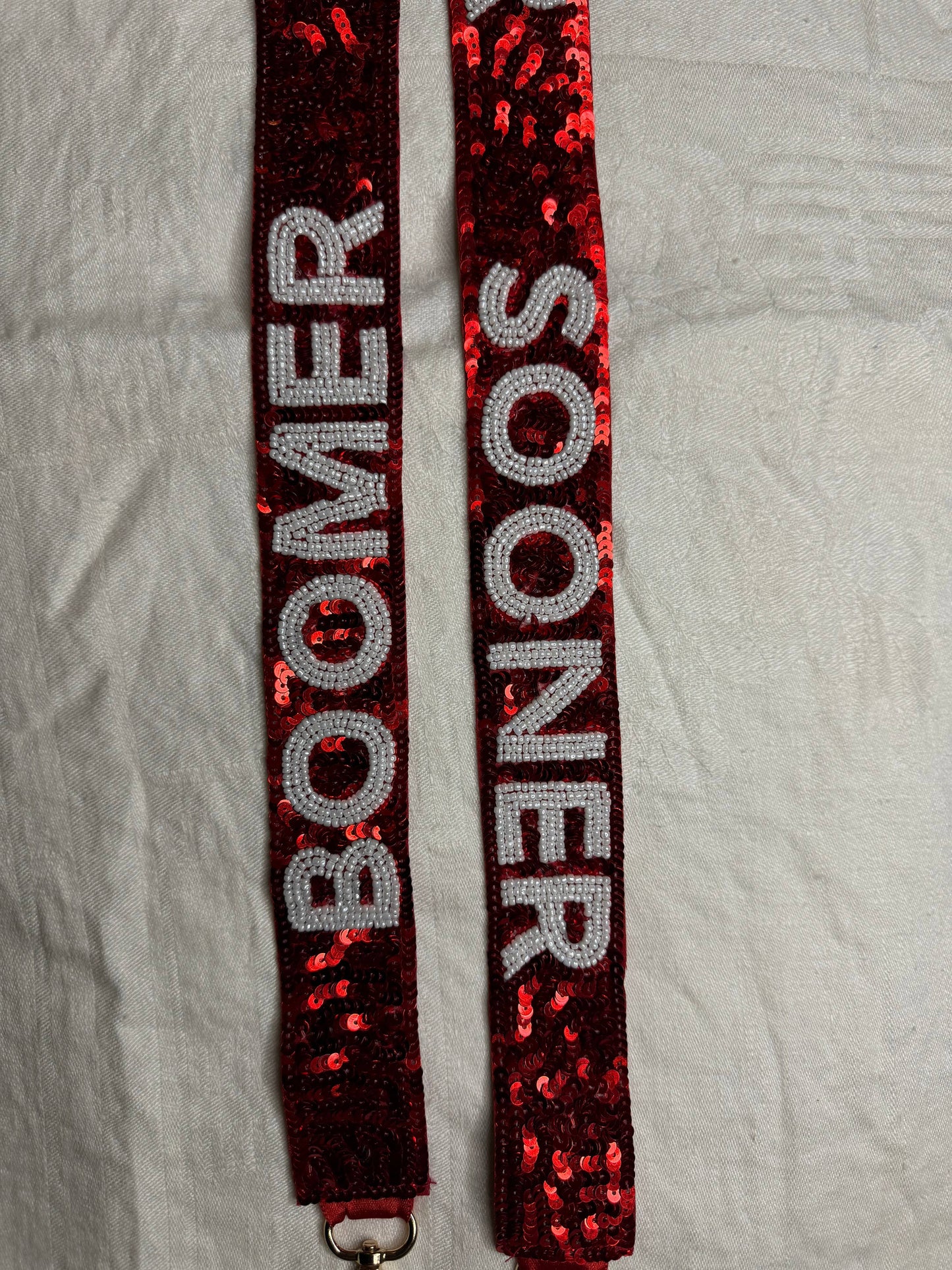 Boomer Sooner Beaded Purse Strap
