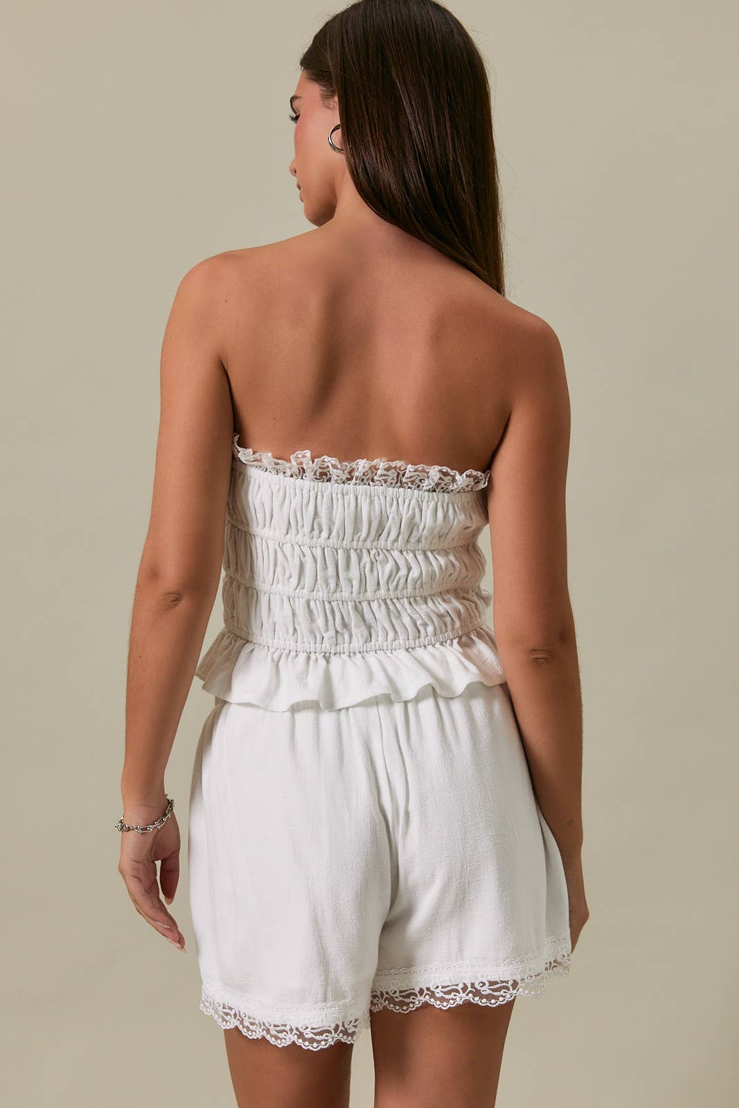 Delicate White Lace Set