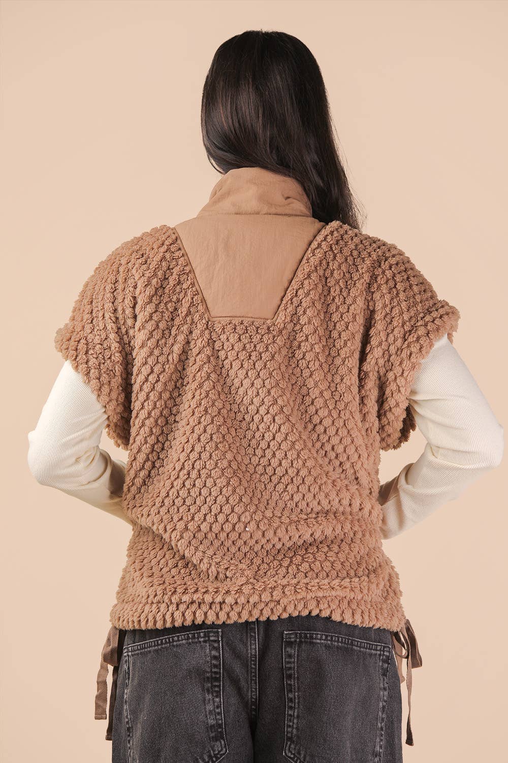 Mocha Textured Vest