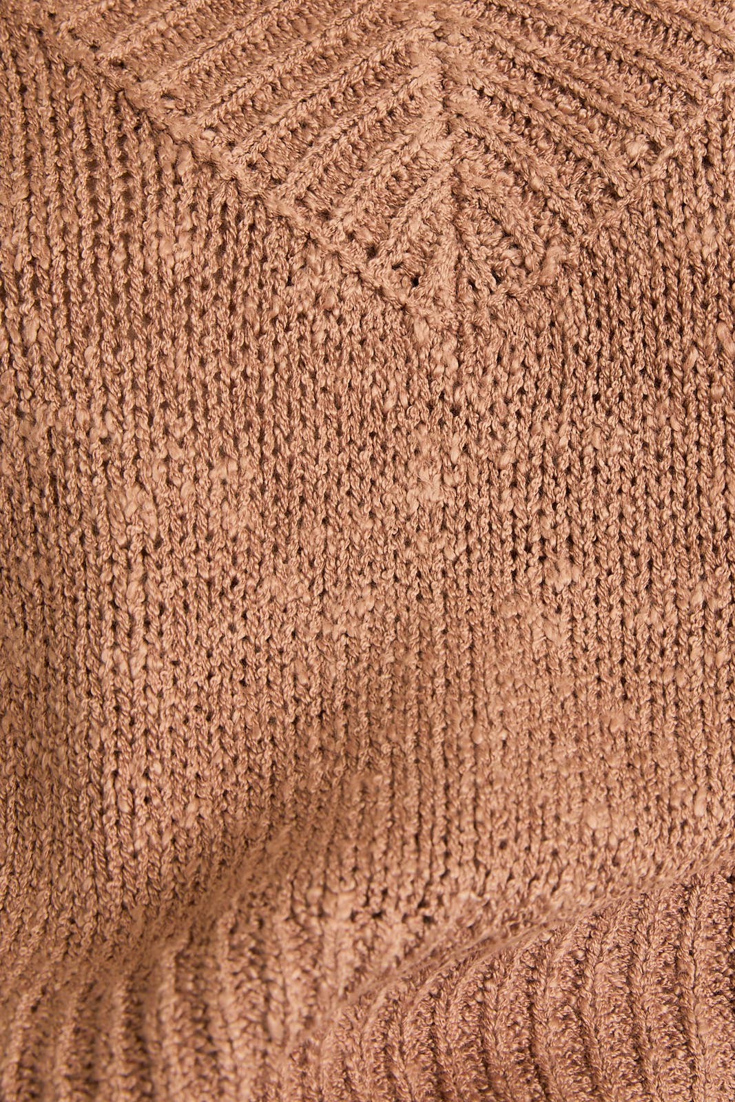 Mocha V-Neck Top