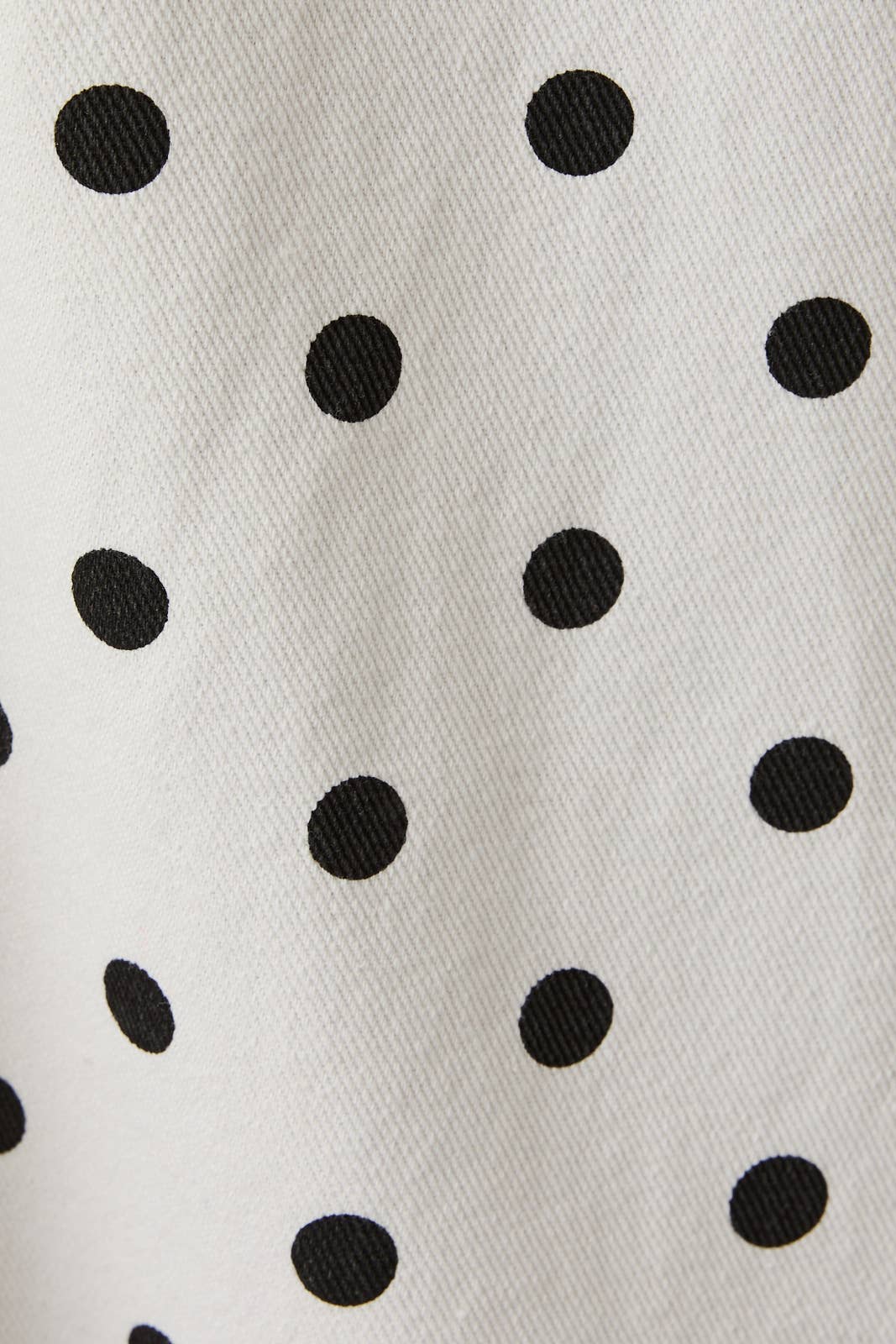 Polka Dot Denim Mini Dress