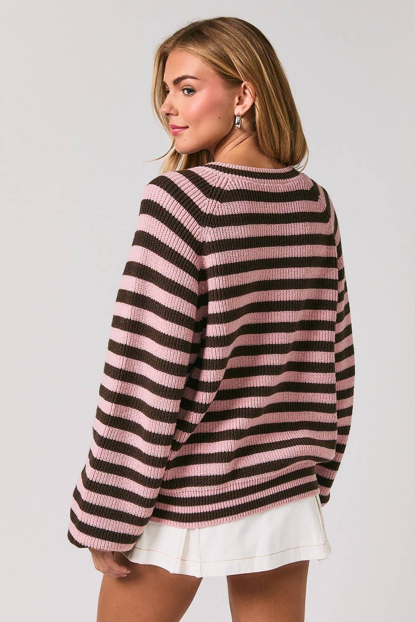 Candy Stripe Sweater Cardigan