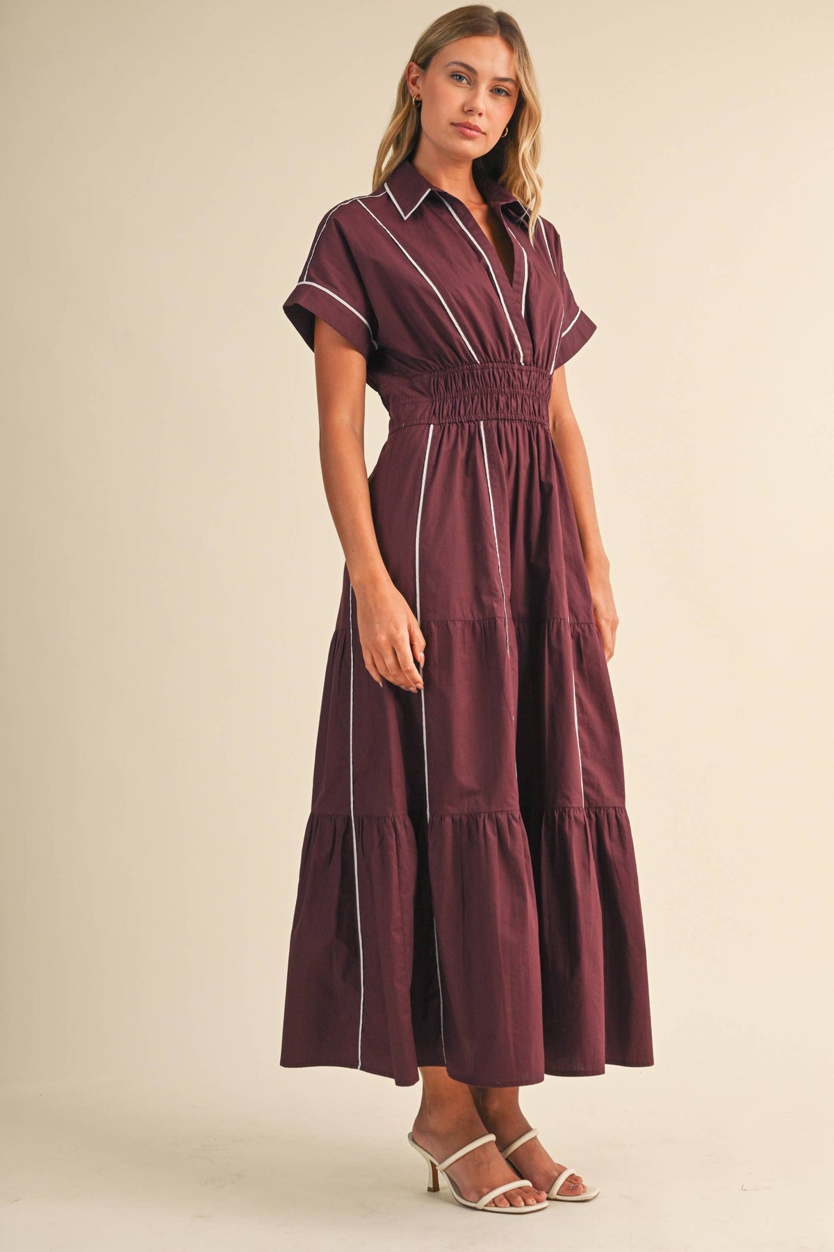 Deep Wine Maxi Dressi