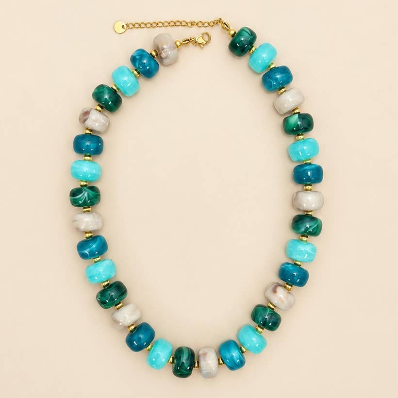 Chunky Multi Beaded Necklace