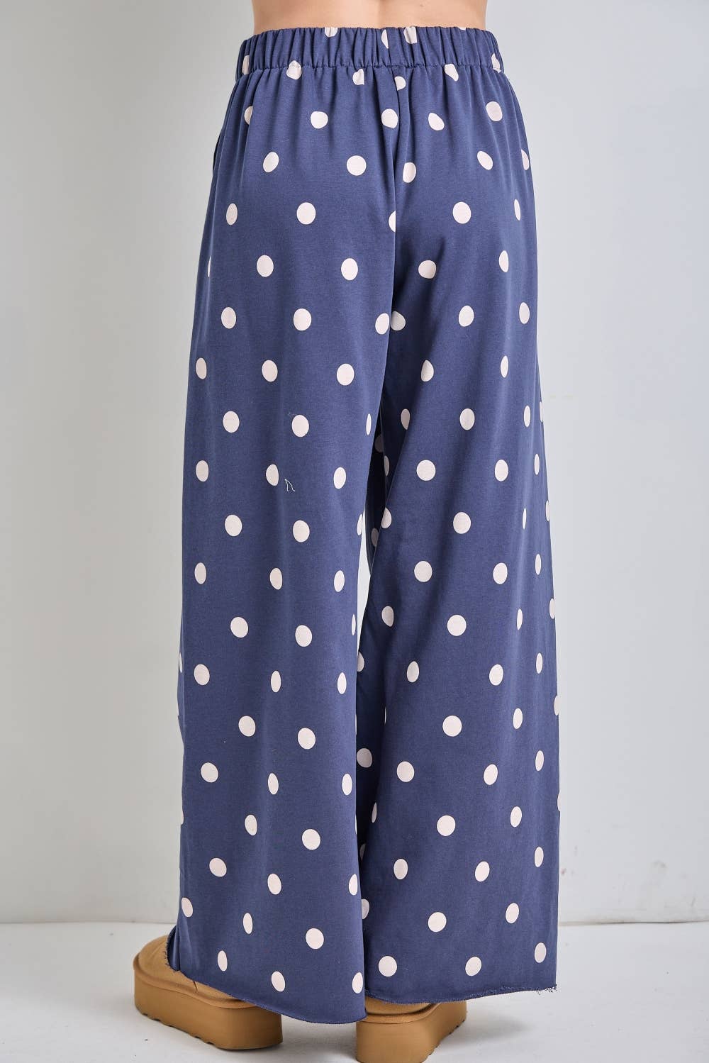 Polka Dot Wide-Leg Pants