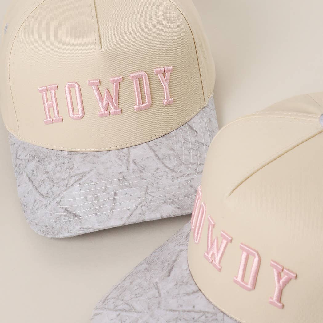 HOWDY Two-Tone Camo Hat