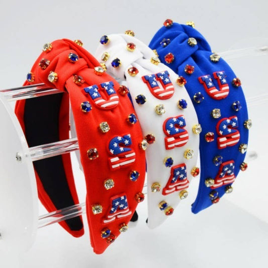 4th of July Rhinestone Headband