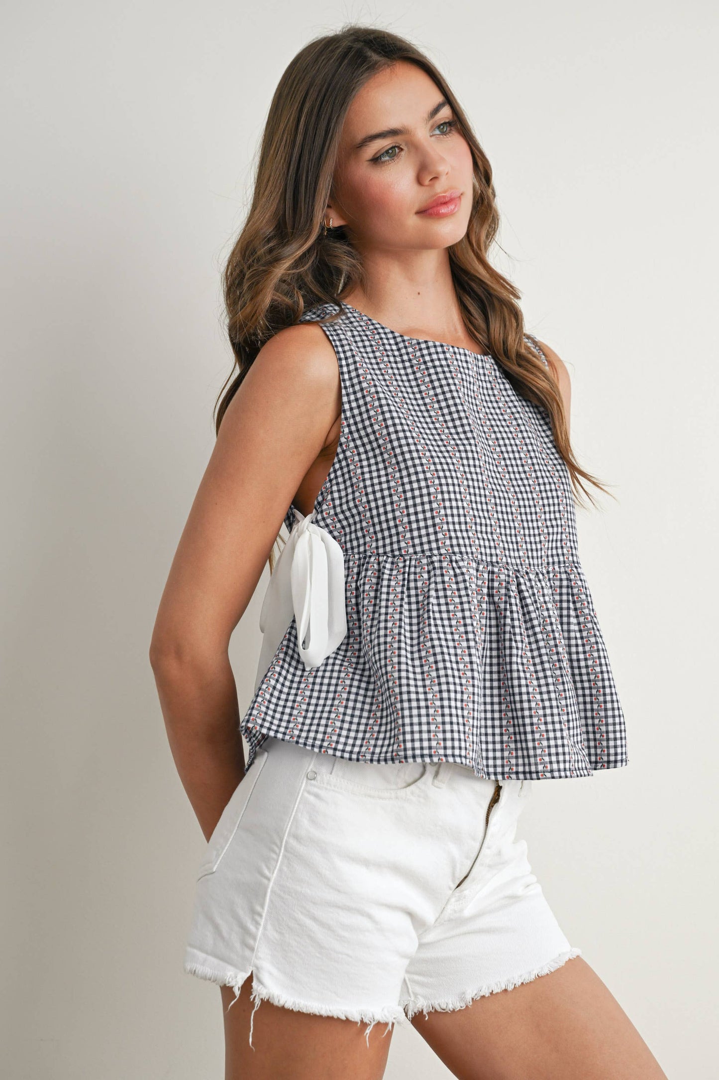 Yellow Lily Peplum Top
