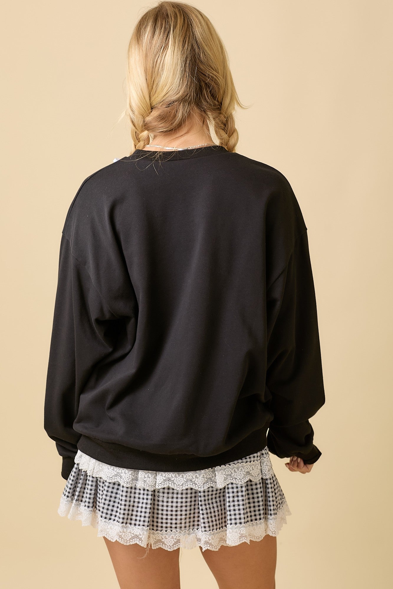 Red Game Day Patch Sweater