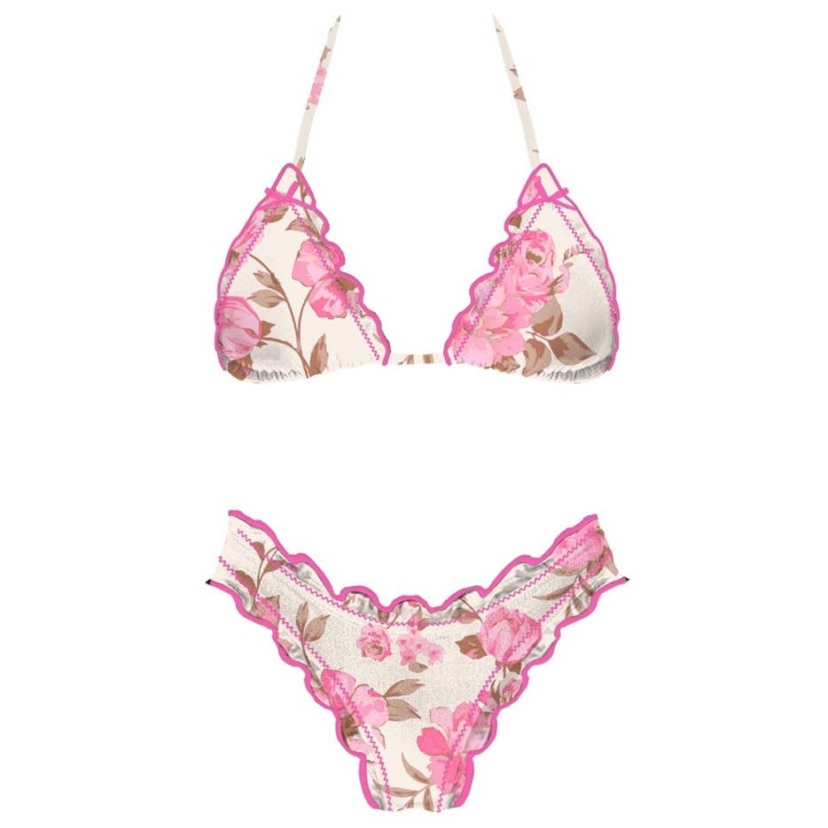 Pink Garden Bikini Set