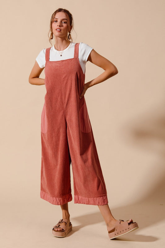 Mauve Corduroy Overalls