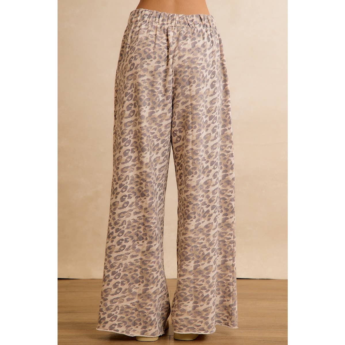Leopard Print Wide Leg Pants