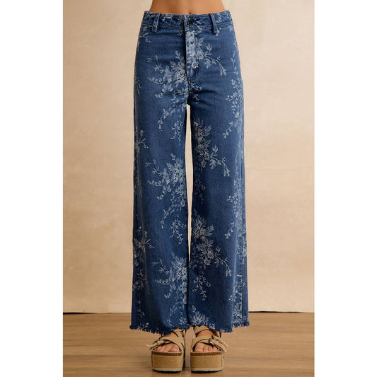 Vintage Vine Wide Leg Jeans