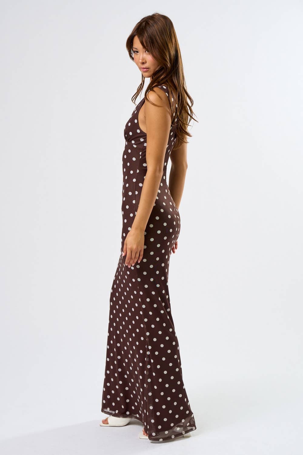 Chic Polka Dot Maxi Dress