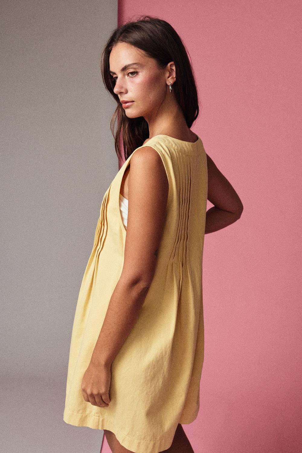 Sunshine Pleated Romper