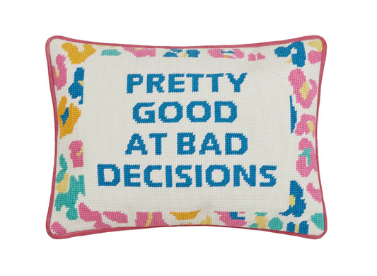 Pretty Good Embroidered Pillow