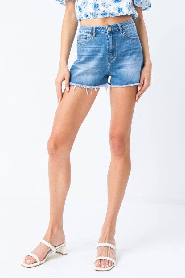 Light Wash Denim Shorts