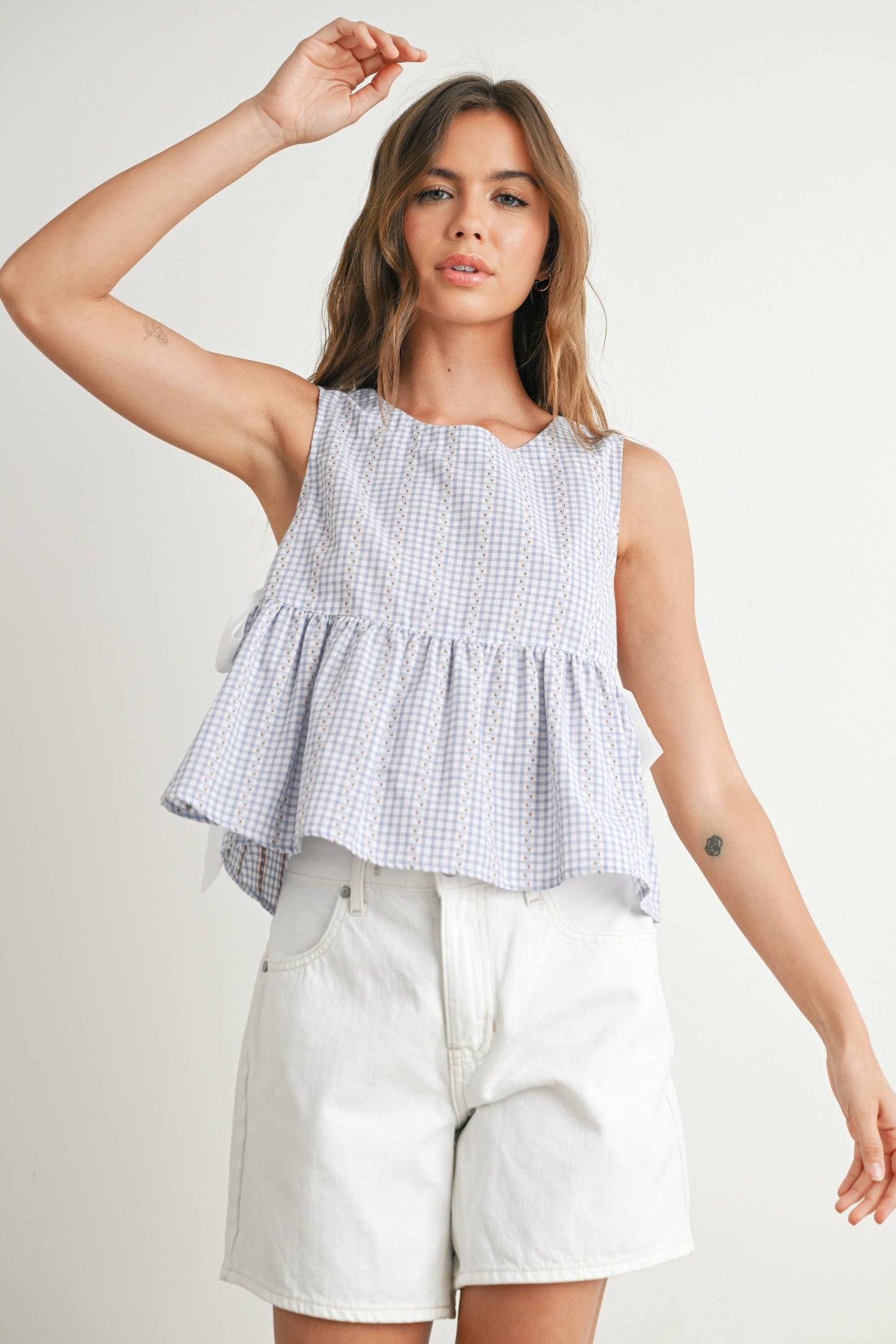 Yellow Lily Peplum Top