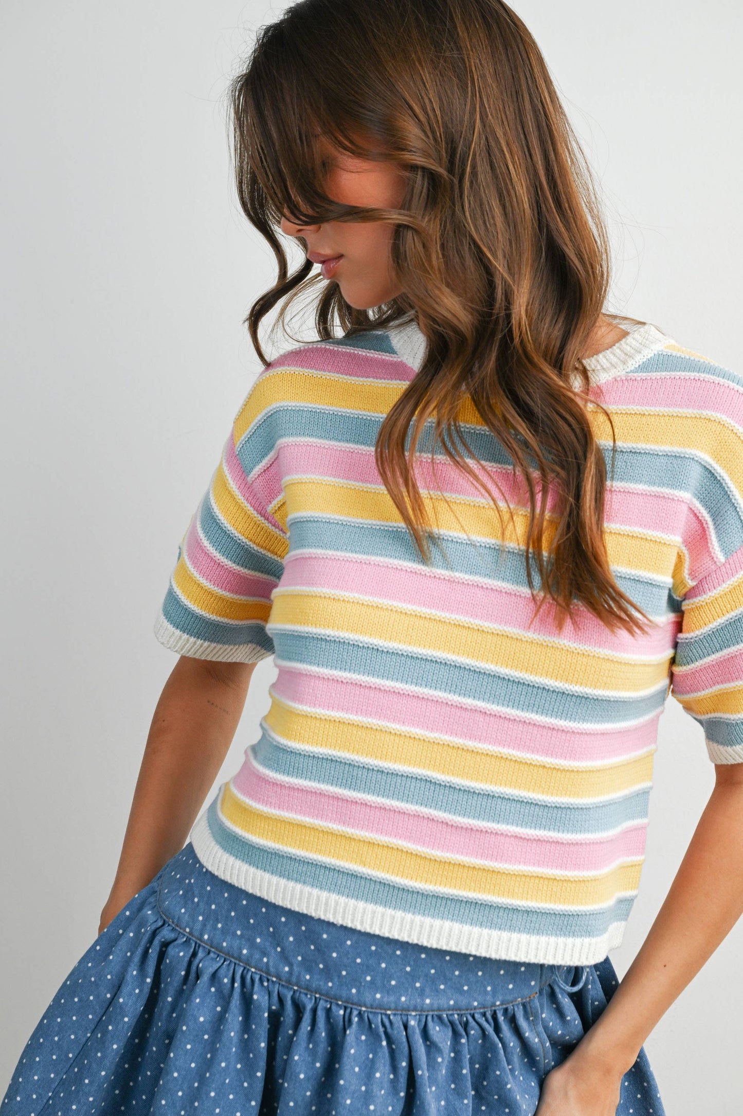 Hazy Days Stripe Knit Top