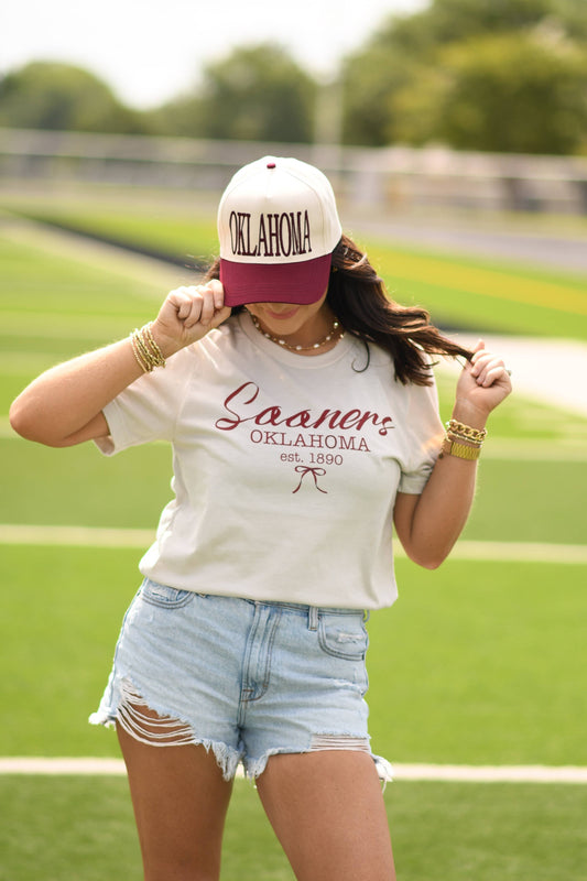 Sooners Oklahoma Bow Tee