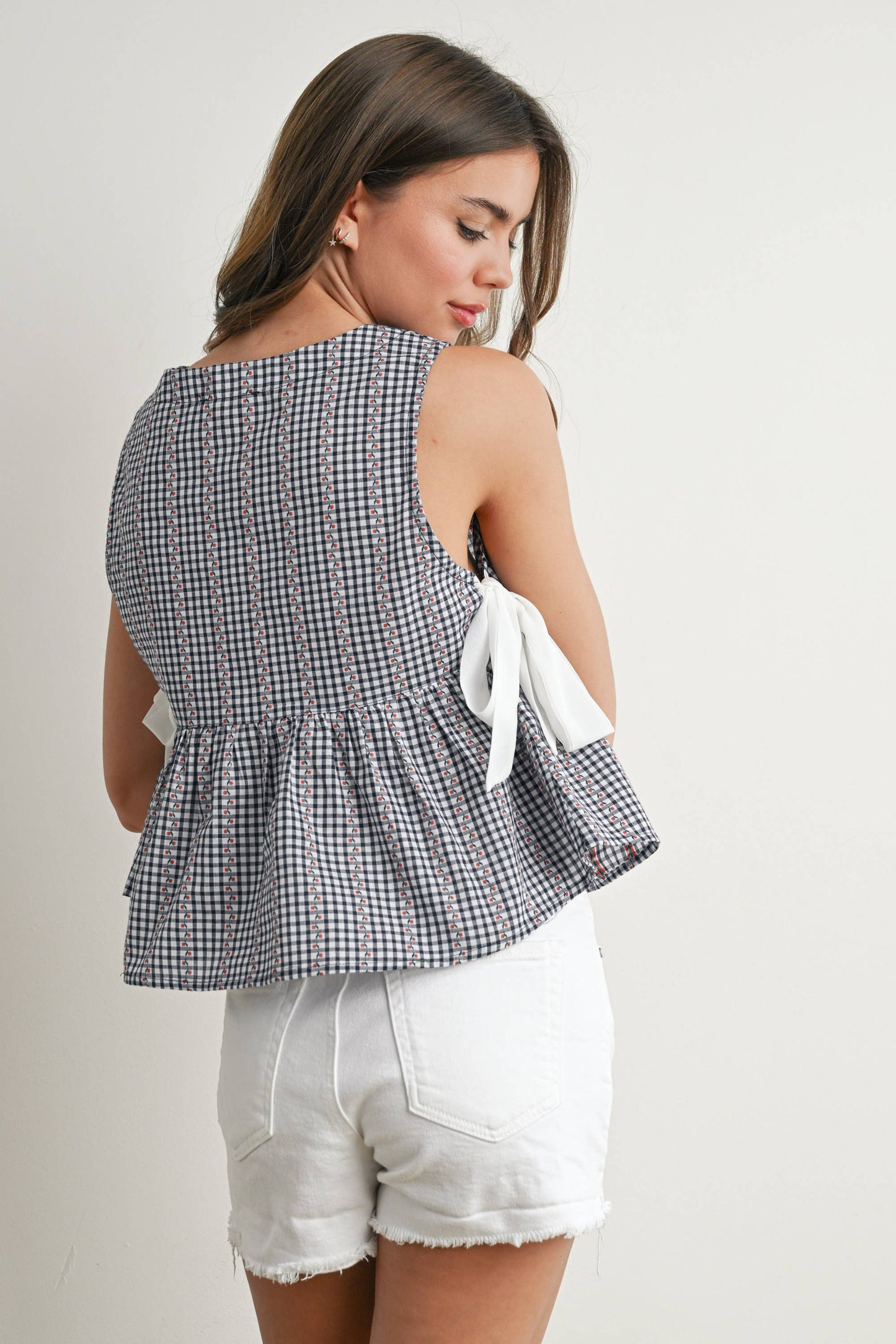 Yellow Lily Peplum Top