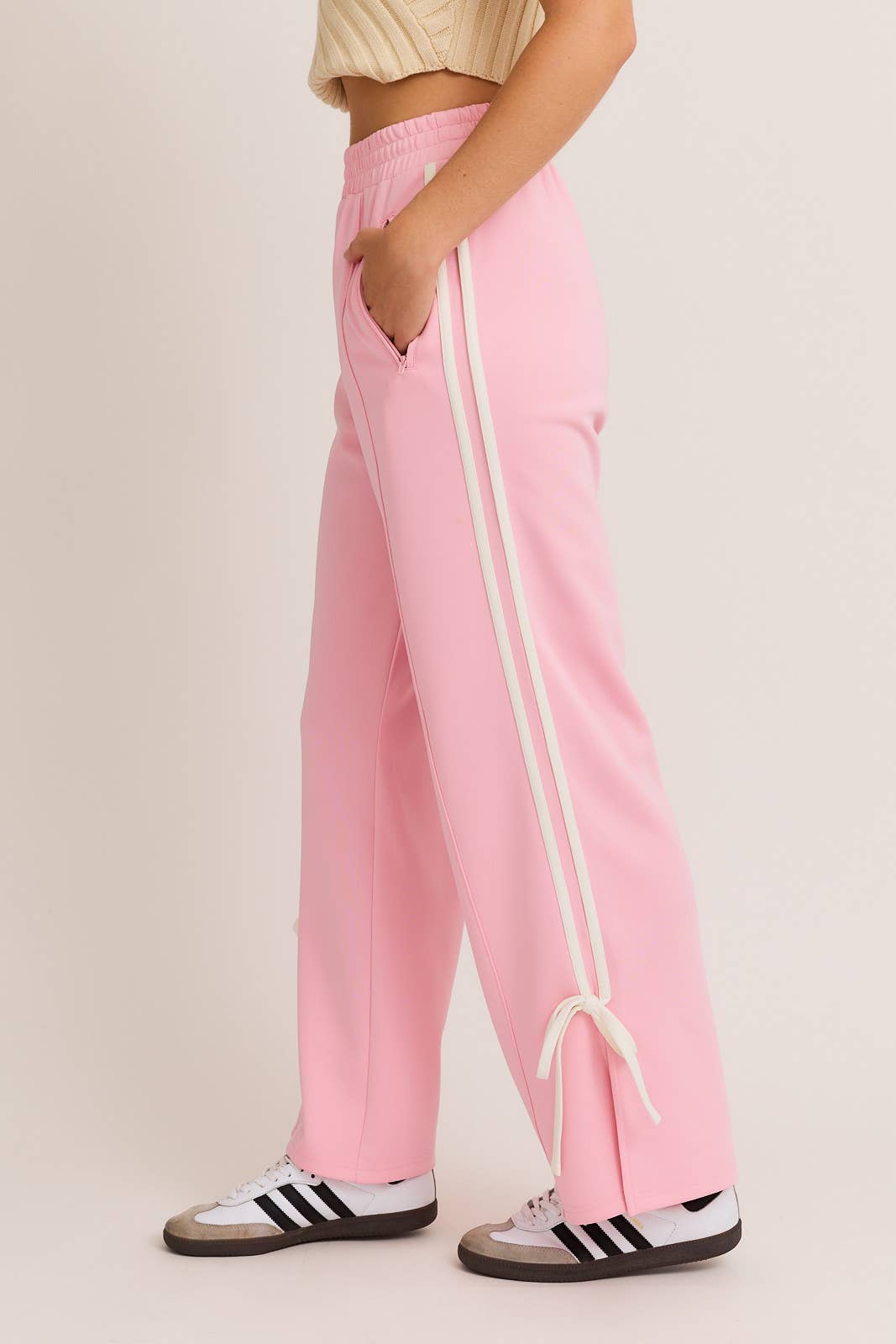 Blush Bow Track Pants