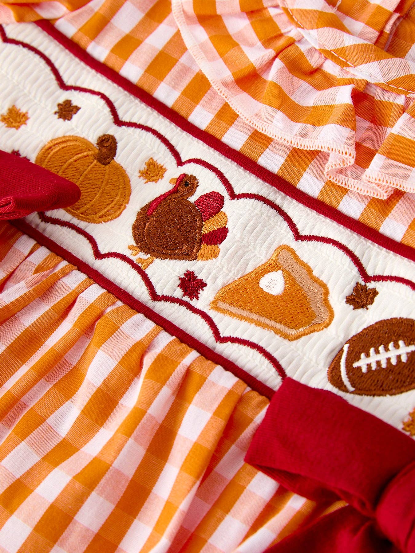 Baby Turkey Football Romper