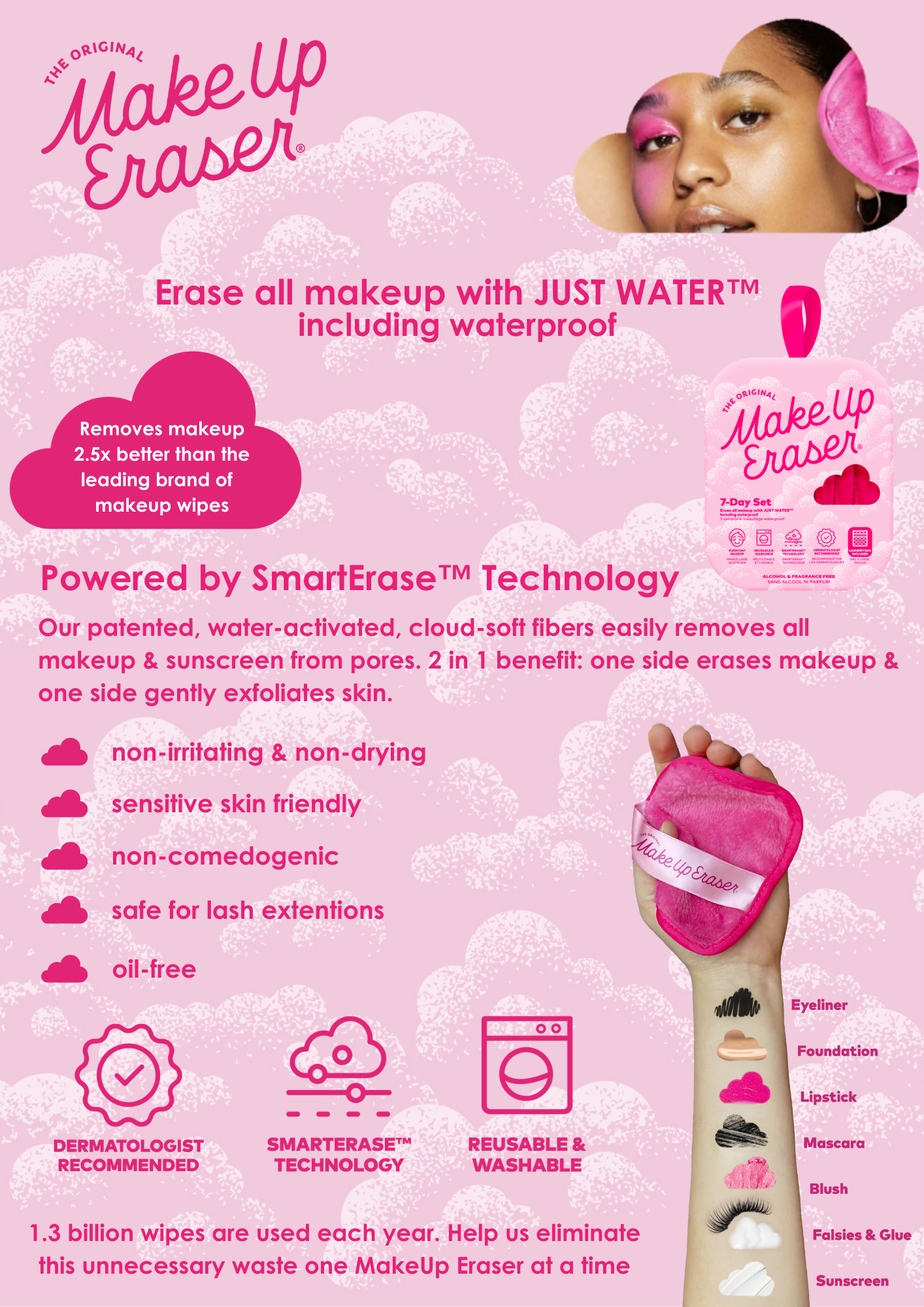 Neutral 7-Day MakeUp Eraser Set
