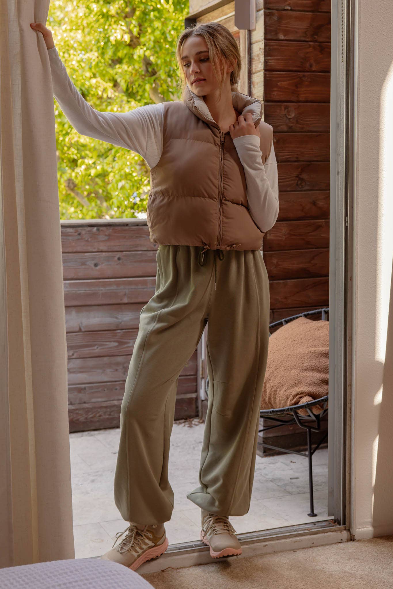 Green Reversible Puffer Vest