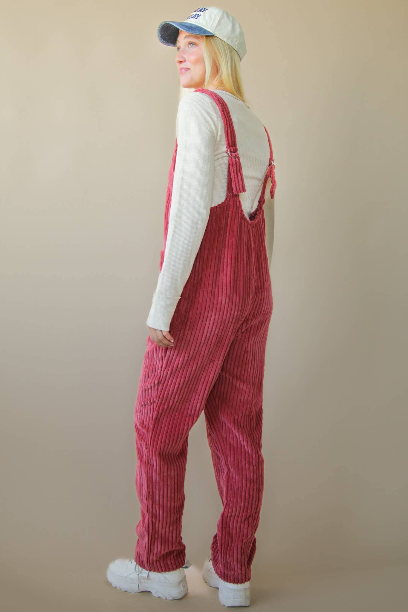 Brick Corduroy Jumpsuit