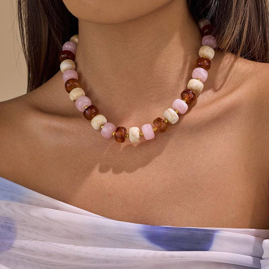 Chunky Multi Beaded Necklace