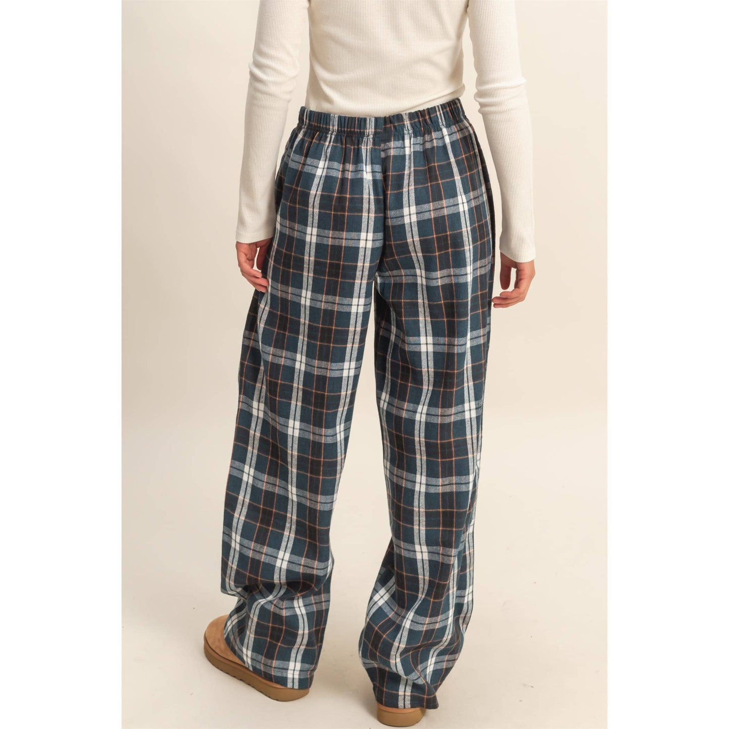 Navy Flannel Lounge Pants