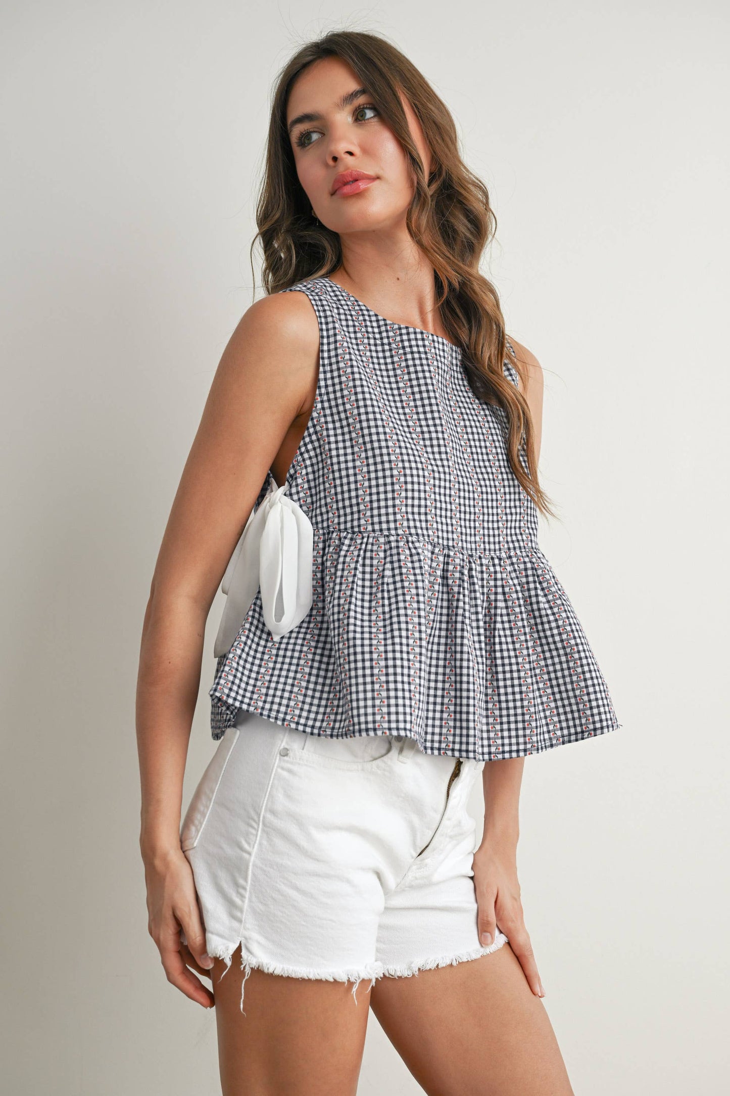 Yellow Lily Peplum Top