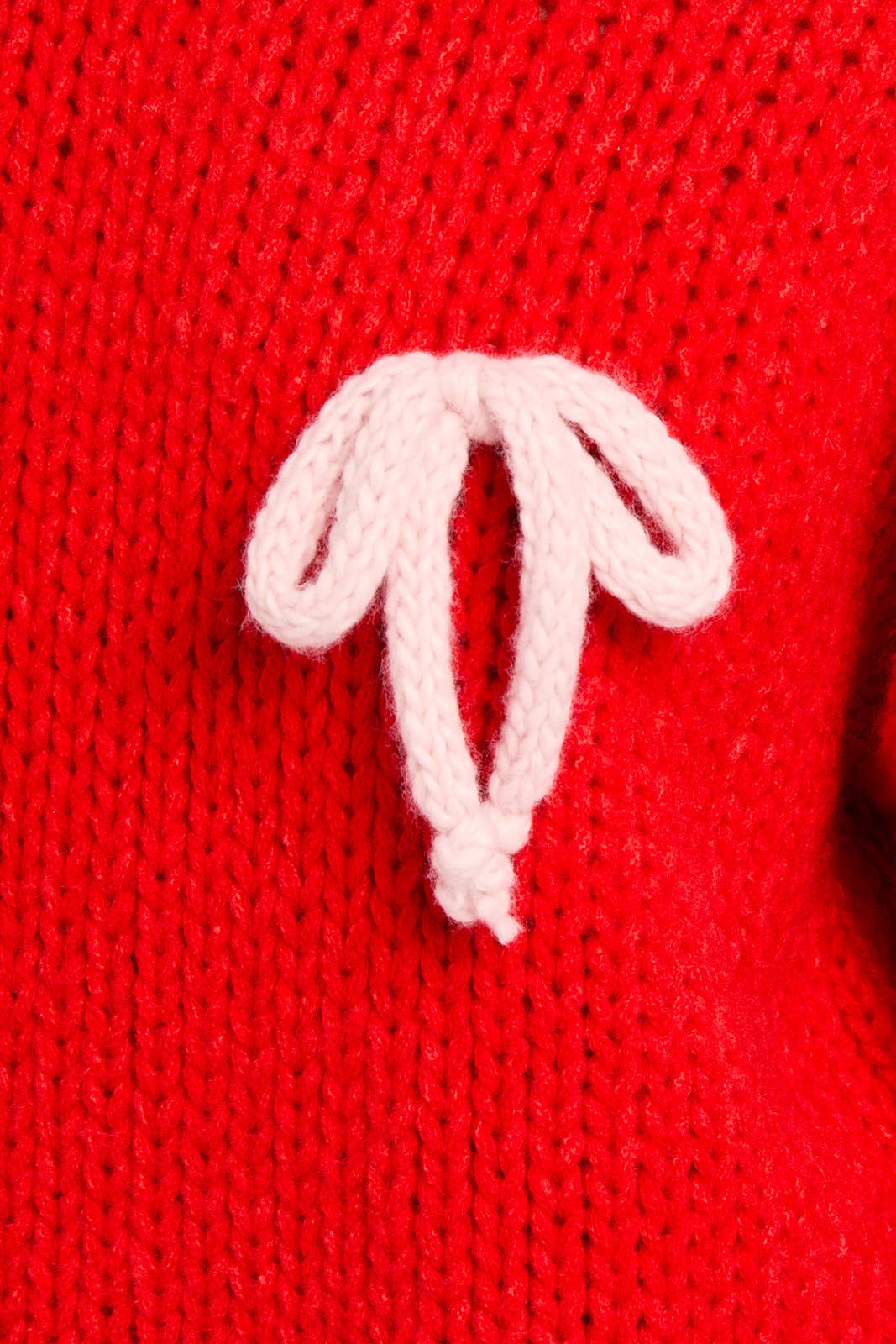 Red & Pink Bow Sweater