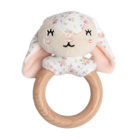 Floral Bunny Baby Teether