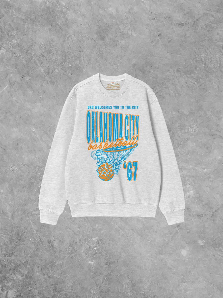 90's Oklahoma City Basketball Sweatshirt
