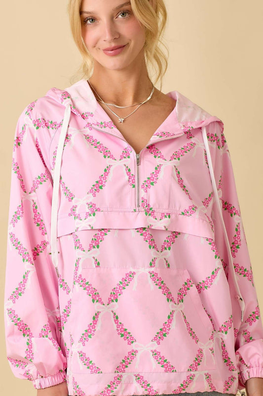 Pink Coquette Windbreaker