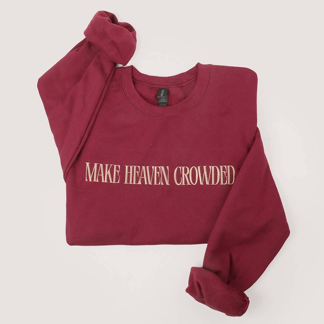 MAKE HEAVEN CROWDED Sweatshirt - Red