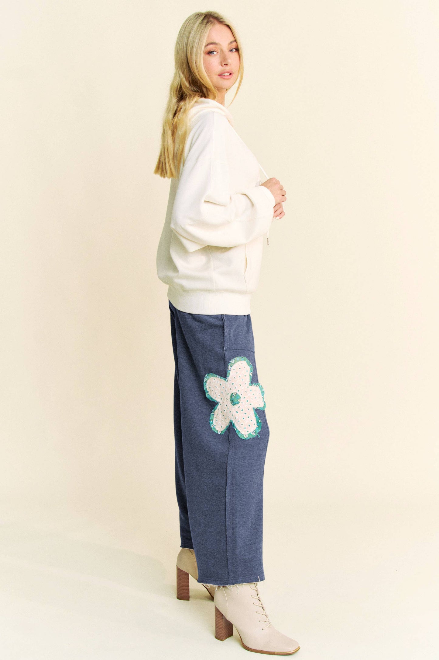 Floral Patch Pants