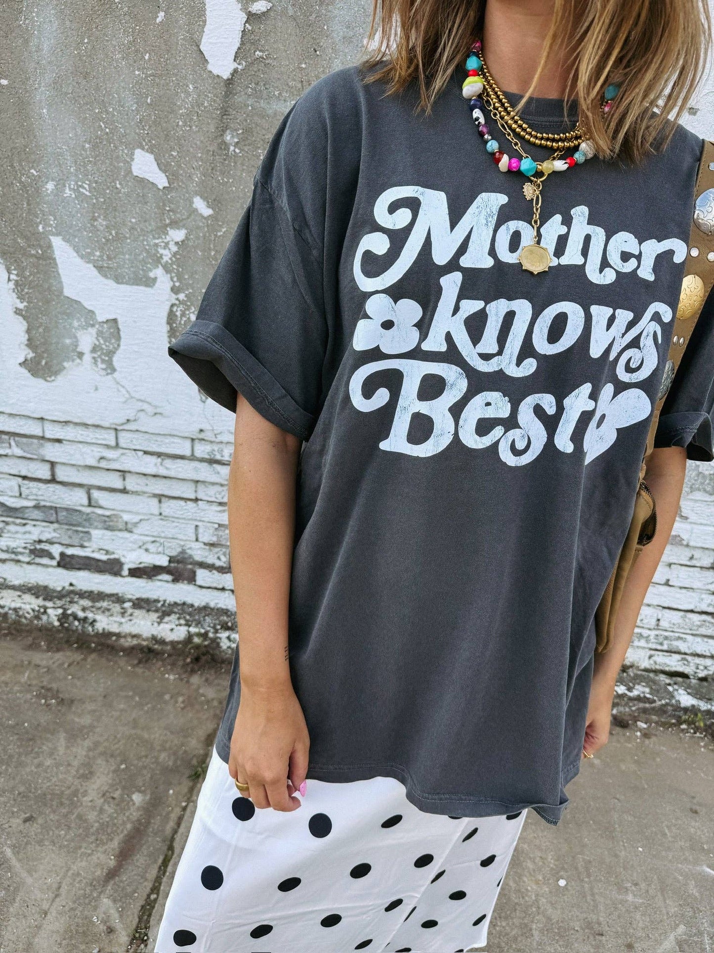 Mother Knows Best Tee - Black