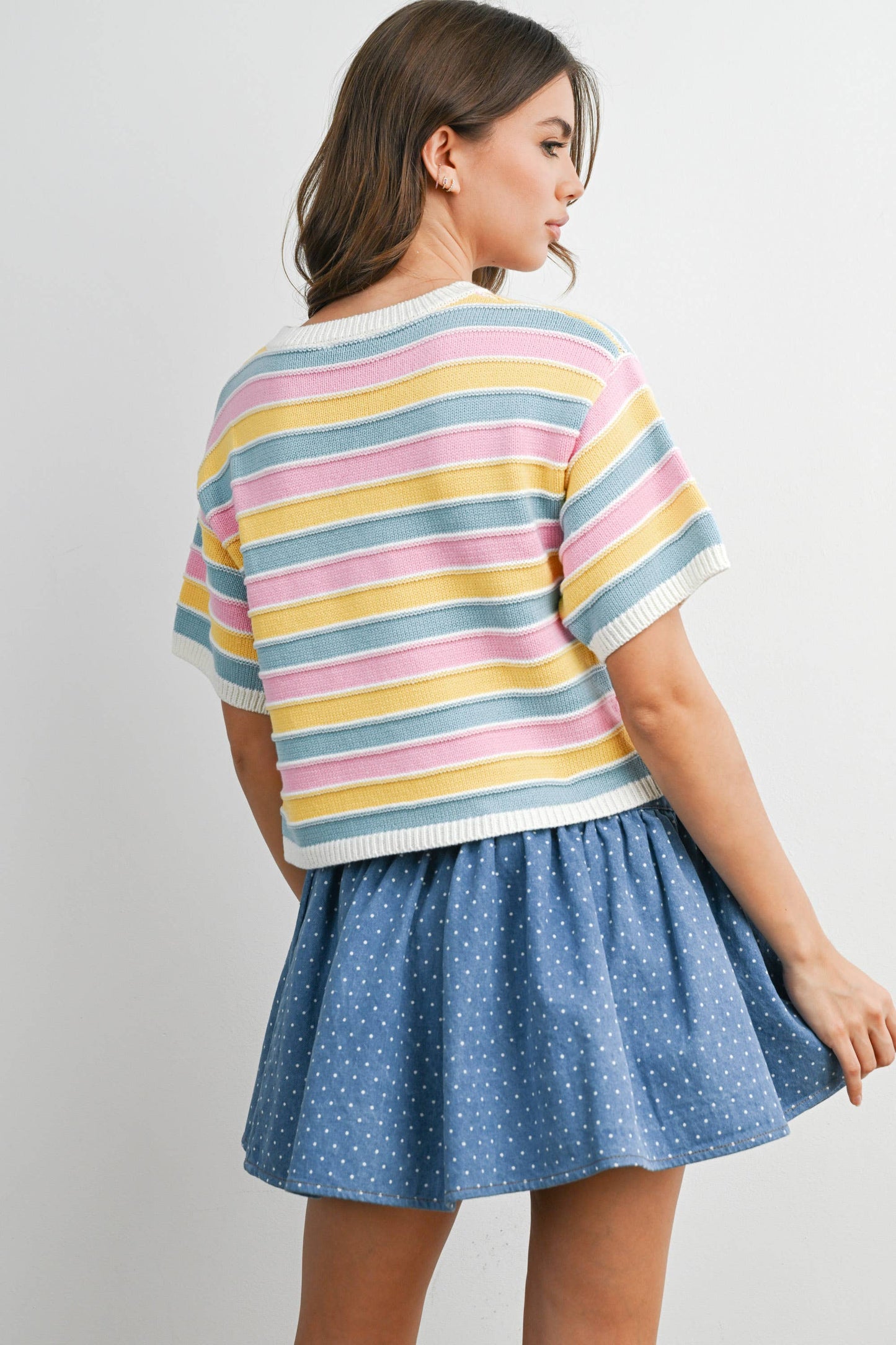 Hazy Days Stripe Knit Top