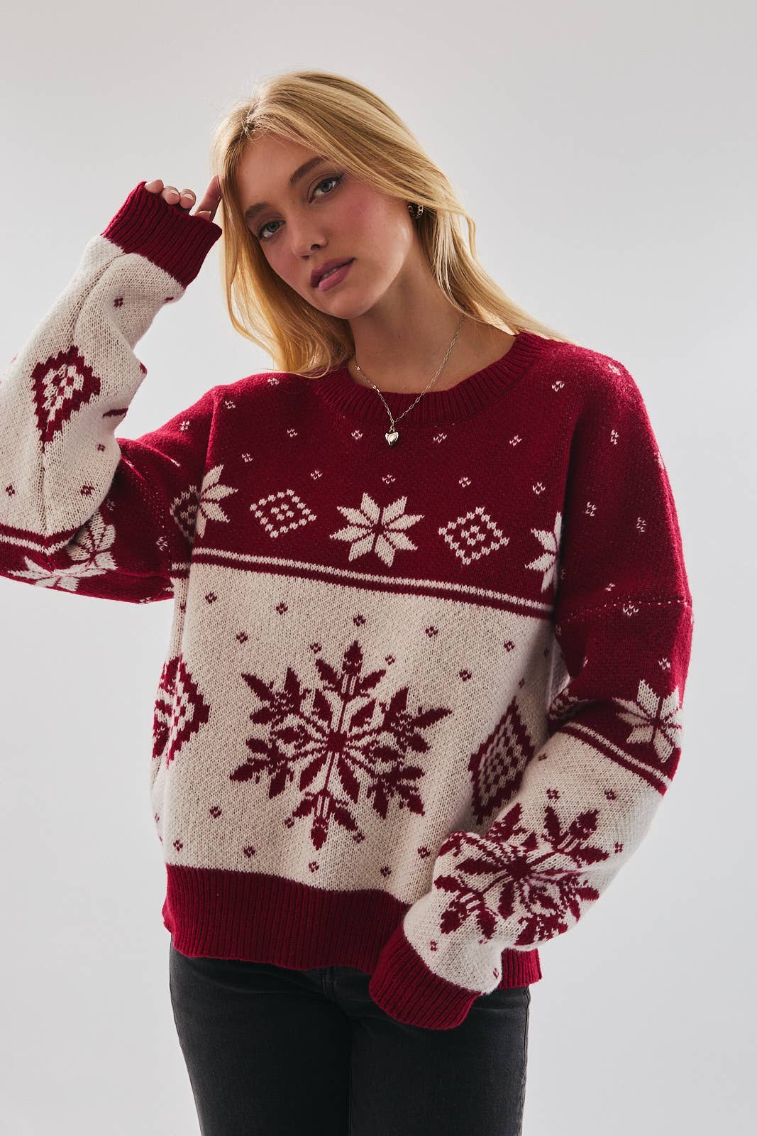 Burgundy Winter Sweater