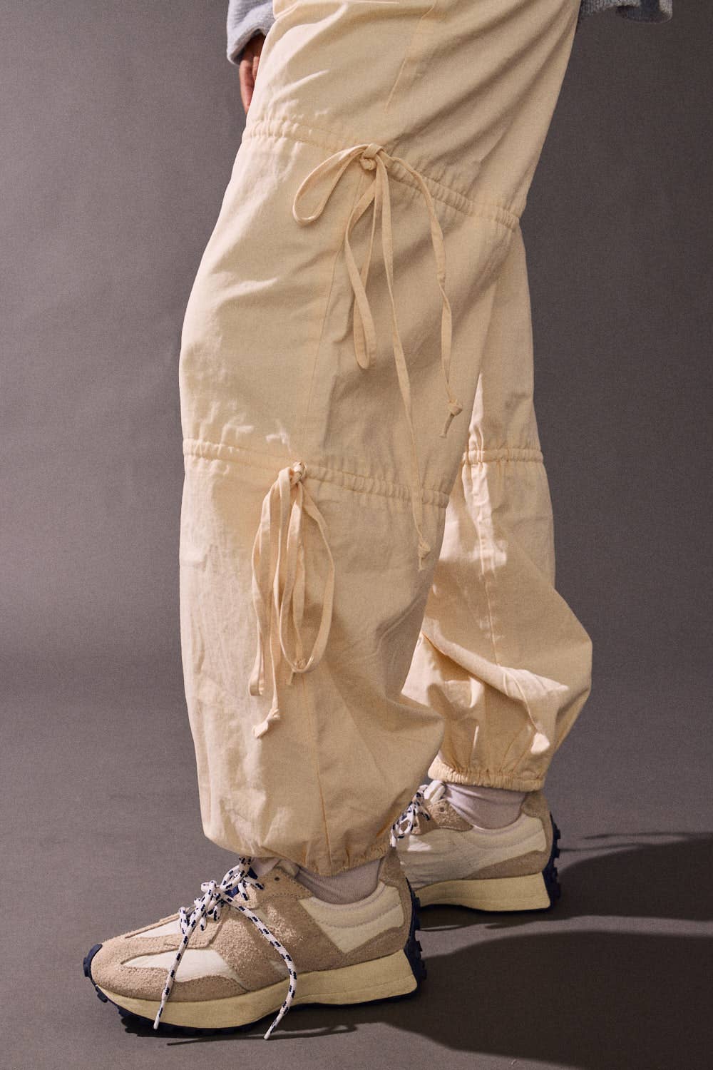 Ribbon Jogger Pant - CREAM